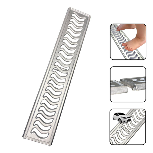 Ralo Linear 10x100 Elite em Alumínio com Aro de Fixação (2pç)