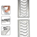 Ralo Linear 10x250 Elite em Alumínio (5pç) com Aro de Fixação