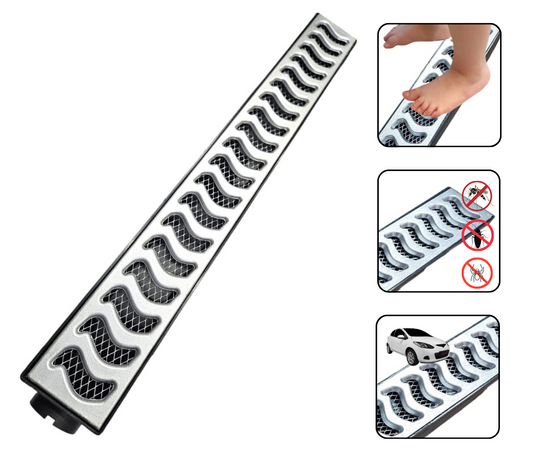 Ralo Linear Alumínio Elite 6x50 com Coletora e Tela Anti Inseto