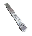 Ralo Linear 6×50cm Sifonado e Anti Inseto com Grelha em Inox Polido Perfurado "Bolinha"