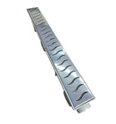 Ralo Linear 6x50 Sifonado Anti Inseto com Grelha Gradeada Inox Polido