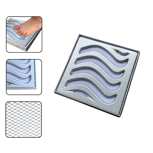 Ralo Grelha em Alumínio Elite 20x20 com Aro de Fixação e Tela