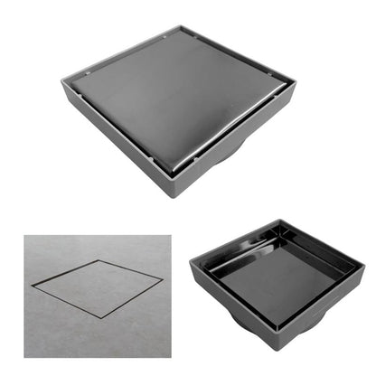 Ralo 15x15 Inox Invisivel "Cola Piso" com Coletora + Sifão