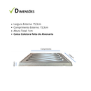 Ralo Grelha em Alumínio Elite 15x15 com Aro de Fixação e tela