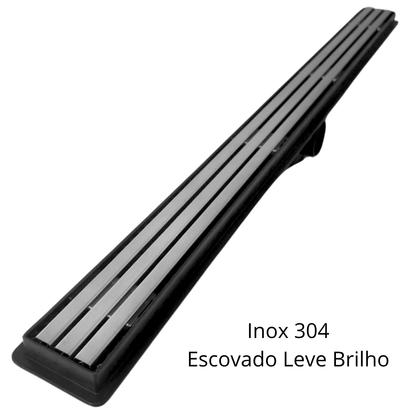 Ralo Sifonado 5cm largura Inox Netuno com Coletora + Tela Anti Insetos