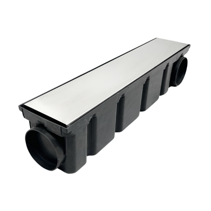 Ralo 10x50 Inox Invisivel "Cola piso" com Coletora Modular