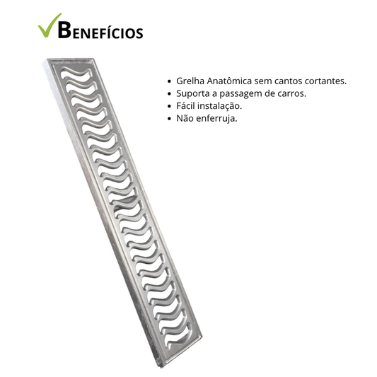 Kit 3 Ralos 10x50 Elite em Alumínio com Aro de Fixação