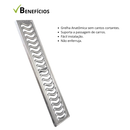 Ralo Linear 10x250 Elite em Alumínio (5pç) com Aro de Fixação