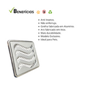 Ralo 10x10 Elite em Alumínio com Aro de Fixação em Inox + Tela Anti Insetos