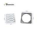 Ralo 10x10 Elite em Alumínio com Aro de Fixação em Inox + Tela Anti Insetos