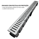 Ralo Linear Pluvial 10x100 Grelha de Inox 304 – Coletor Sequencial Saídas 75mm