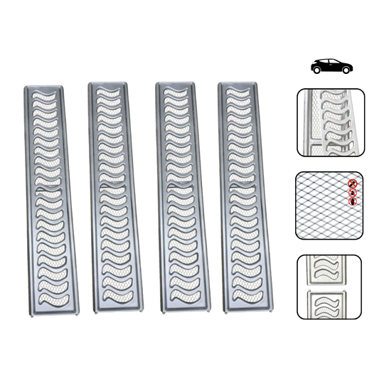 Ralo Linear Elite 10x200cm com aro de fixação e tela anti inseto (4 Ralos 10x50)
