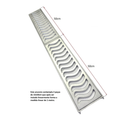 Ralo Linear Elite 15x100 com aro de fixação e tela anti-inseto (2 Ralos 15x50)