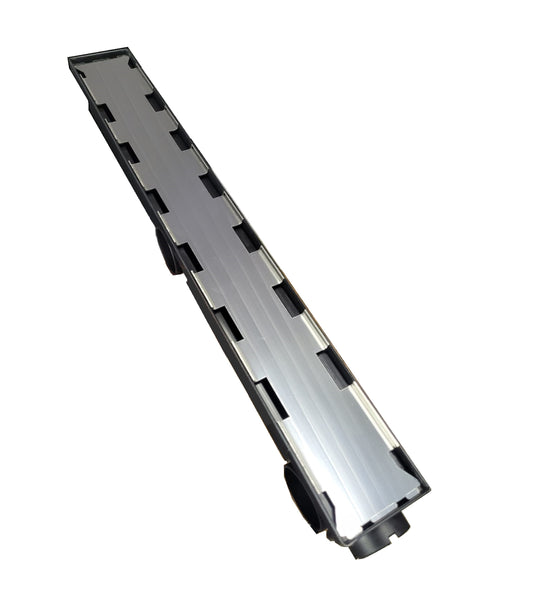 Ralo Invisível em inox 6x50 com Caixa Coletora "Cola Piso"