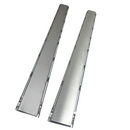 Ralo em Inox 304 - Modelo 10x100 Invisivel "Cola Piso" com Aro e Tela