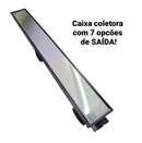 Ralo Linear Sifonado 6x50 Oculto com Grelha Lisa em Inox Polido