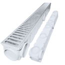 Ralo Linear Pluvial 10x100 Grelha de Alumínio – Coletor Sequencial Saídas 75mm