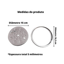 Ralo Inox Abre Fecha com Aro de fixação