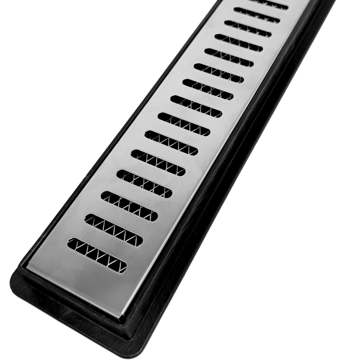 Ralo linear 5cm para banheiro com Grelha em Inox Gradeada Sifonado e Tela anti inseto