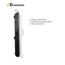 Ralo Linear Alumínio Elite 6x50 com Coletora e Tela Anti Inseto