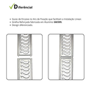 Ralo Linear 10x250 Elite em Alumínio (5pç) com Aro de Fixação