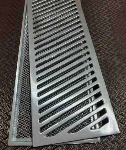 Tela em Alumínio Expandido Anti Inseto e Sujeira Para Ralos Retangular