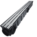 Ralo Linear Pluvial 10x100 Grelha Trilho de Inox 304 – Coletor Sequencial Saídas 75mm