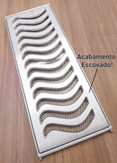 Ralo Linear Elite 20x50 com aro de fixação e tela anti-inseto