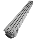 Ralo Linear Pluvial 10x100 Grelha Trilho de Inox 304 – Coletor Sequencial Saídas 75mm