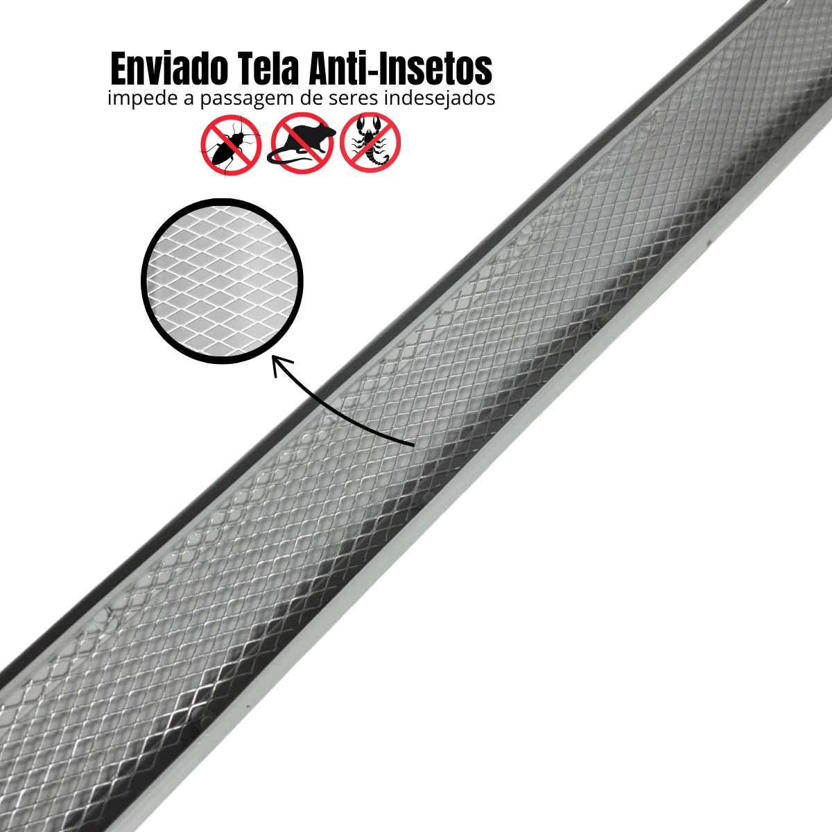 Ralo Linear de 5cm com coletora Rasa - Inox Gradeada