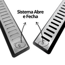 Ralo Inox 304 Abre fecha - Modelo 5cm com Coletora Sifonada