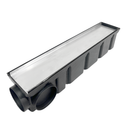 Ralo 10x50 Inox Invisivel "Cola piso" com Coletora Modular