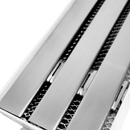 Ralo Linear Pluvial 10x100 Grelha Trilho de Inox 304 – Coletor Sequencial Saídas 75mm