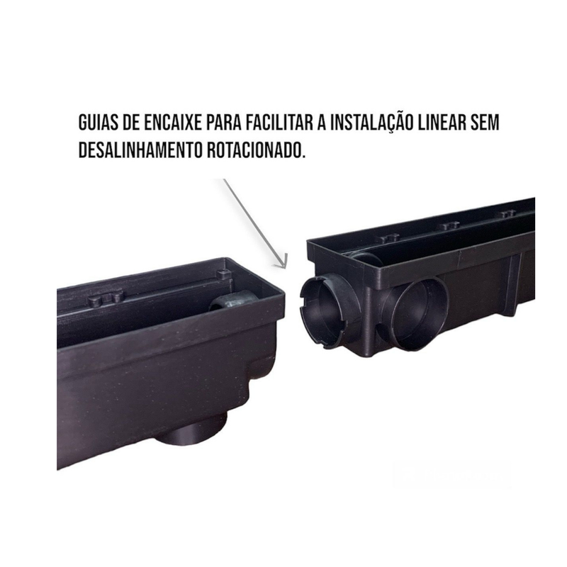 Ralo Linear Alumínio Elite 6x50 com Coletora e Tela Anti Inseto