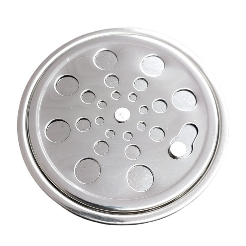 Ralo Inox Abre Fecha com Aro de fixação