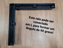 Ralo Linear Sifonado 6x50 Oculto com Grelha Lisa em Inox Polido