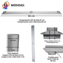 Ralo Linear de 5cm com coletora Rasa - Inox Gradeada