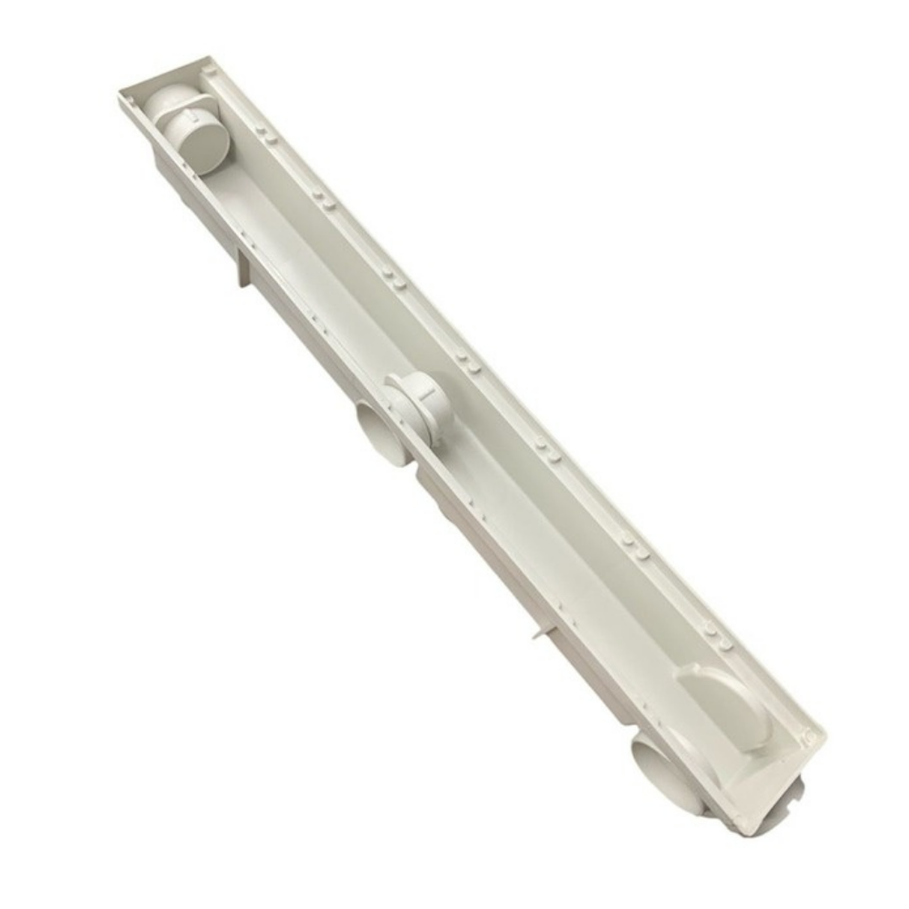 Ralo Linear 6×50cm Sifonado e Anti Inseto com Grelha em Inox Polido Perfurado "Bolinha"