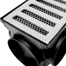 Ralo Linear Pluvial 10x100 Grelha de Alumínio – Coletor Sequencial Saídas 75mm