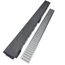 Ralo Linear Pluvial 10x100 Grelha de Alumínio – Coletor Sequencial Saídas 75mm