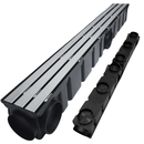 Ralo Linear Pluvial 10x100 Grelha Trilho de Inox 304 – Coletor Sequencial Saídas 75mm