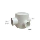 Ralo 10x10 Inox Invisivel "Cola Piso" com Coletora + Caixa Sifonada 100mm