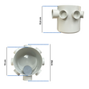 Ralo 15x15 Inox "Cola Piso" Invisivel com Coletora + Caixa Sifonada 150mm