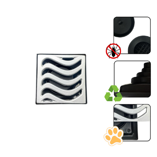 Ralo 15x15 Elite em Alumínio com Coletora Multi Saídas + Sifão