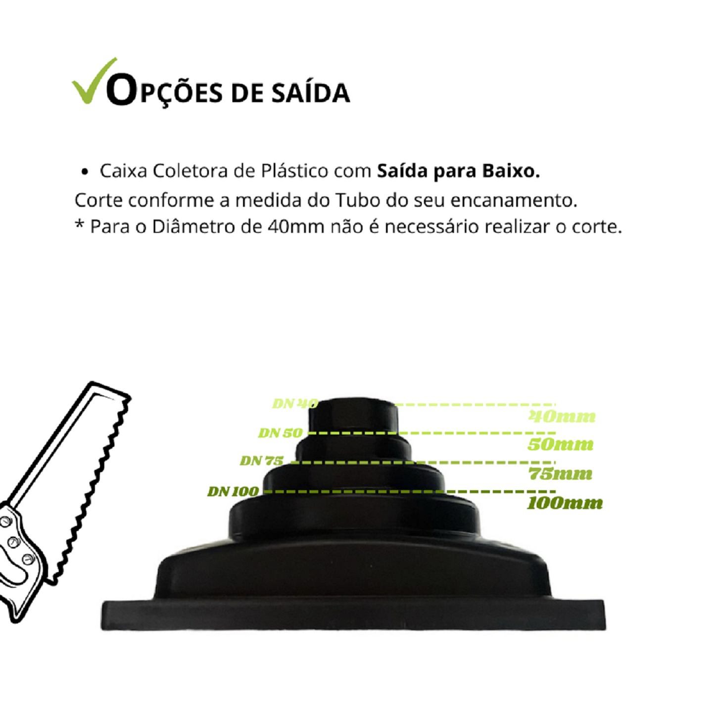 Ralo 15x15 Elite em Alumínio com Coletora Multi Saídas + Sifão