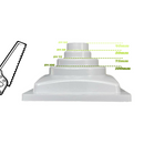 Ralo 15x15 Reta Alumínio com Coletora Multi Saídas + Sifão