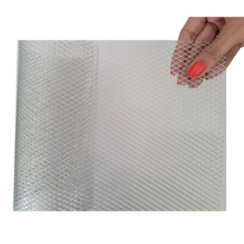 Tela de Alumínio Expandido Anti Inseto e Sujeira Para Ralos Quadrado