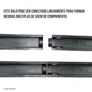 Ralo Linear Sifonado 6x50 Oculto com Grelha Lisa em Inox Polido