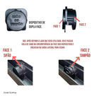 Ralo Invisível em inox 6x50 com Caixa Coletora "Cola Piso" com Tela