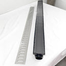 Ralo Linear 8X100 com Grelha em Inox 304 com Coletora Sequencial 50mm com Tela Anti Insetos